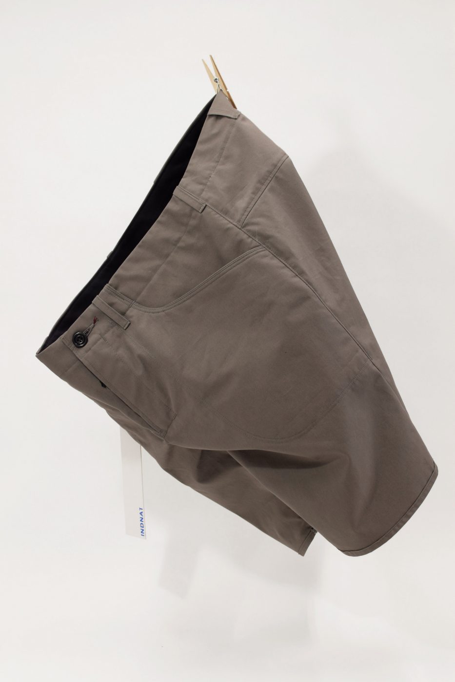 Kurze Fahrradhose / Cycling - Shorts aus EtaProof 200 Bio Stoff in der Farbe Taupe