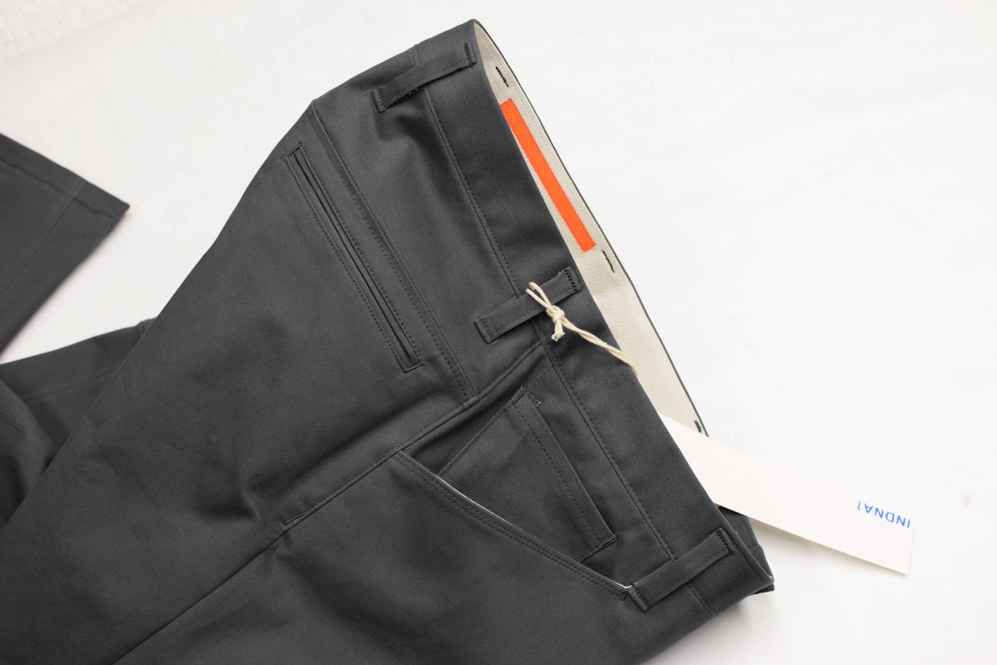Some super nice grey twill commuter cycling chino trousers by indnat.